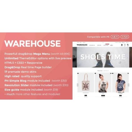 Warehouse - Responsive Prestashop 1.6 & 1.7 theme