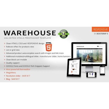 Warehouse - Responsive Prestashop 1.6 & 1.7 theme