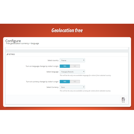 PrestaShop 1.7 için Ücretsiz Para Birimi ve Ülkeye Göre Dil