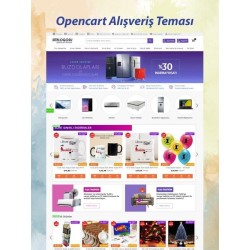 Opencart Genel Market Place  Satış Teması