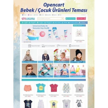 Opencart Bebek & Çocuk Ürünleri Teması