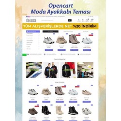 Opencart Moda & Ayakkabı Satış Teması