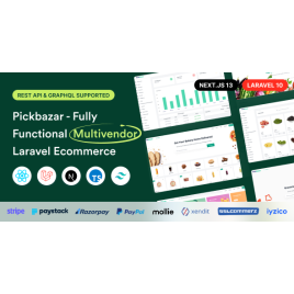 Pick Bazar- React, Next Js, GraphQL ve REST API ile Çoklu Satıcı Laravel E-Ticaret