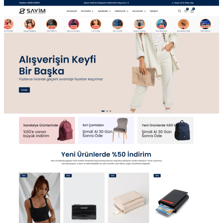 E-Ticaret Moda Giyim Yazılım Paketi - Demo5