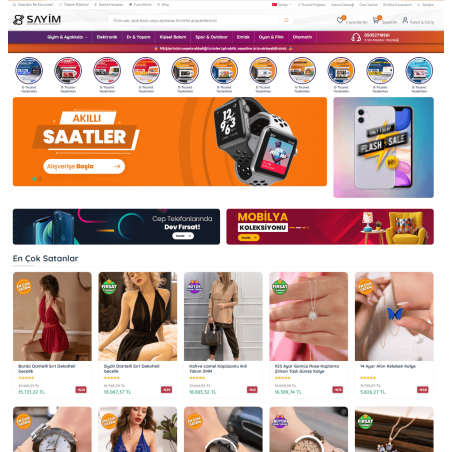 E-Ticaret B2B Mega Mağaza Yazılım Paketi - Demo7