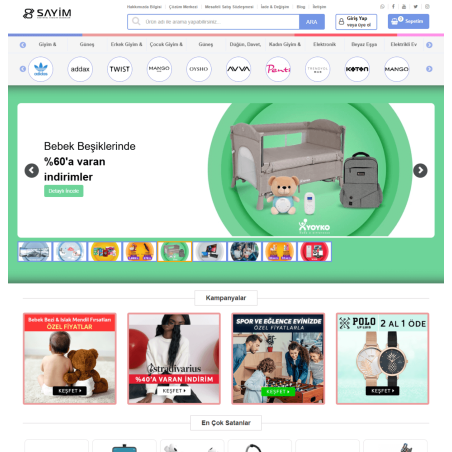 E-Ticaret Elektronik Yazılım Paketi - Demo9