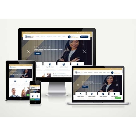 Avukat Hukuk Bürosu Web Site Paketi Attorney