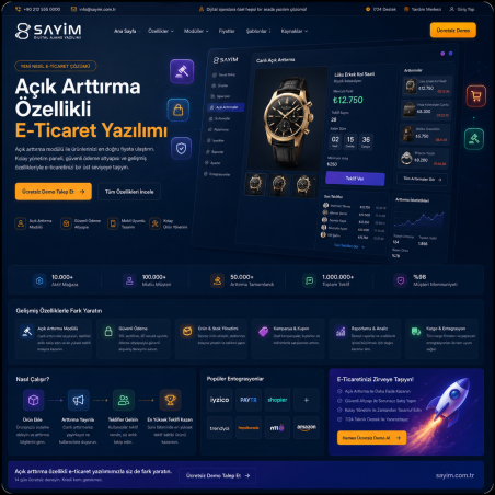 Açık Arttırma Özellikli E-Ticaret Yazılımı