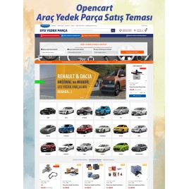 Opencart Araç Yedek Parça Satış Teması