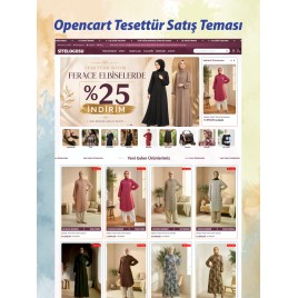 Opencart Tesettür Satış Teması